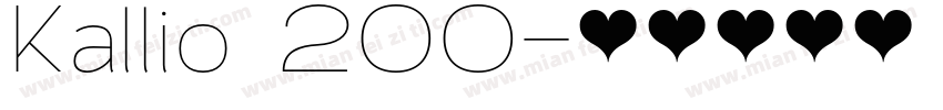 Kallio 200字体转换
